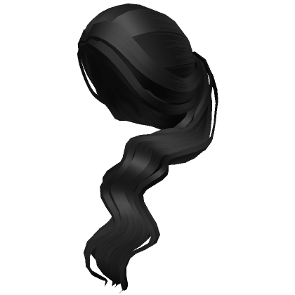 Black-aesthetic-side-ponytail-Roblox