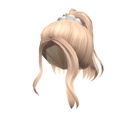 Messy-short-ponytail-in-blonde-Roblox