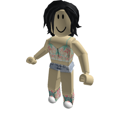 Tribal-Top-w-Denim-Shorts-And-Floral-Convers-Roblox-Avatar