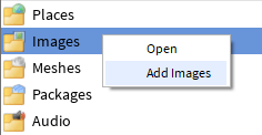 Roblox Studio - Asset Manager - Add Images