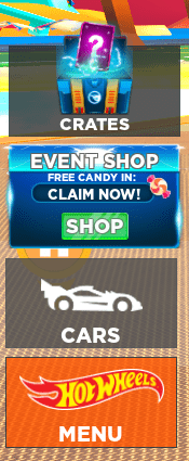 Roblox Hot Wheels Racing Menu Button