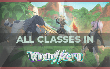 All Roblox World Zero Classes and their Skills