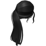 Aesthetic Fluffy Ponytail In Black roblox hair