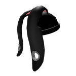 Black Pierced Bunny Beanie Roblox