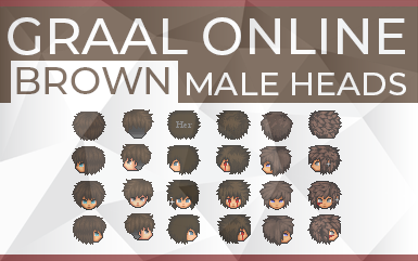 Graal Online - Brown Male Heads