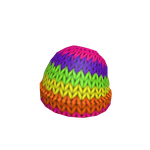 Rainbow Knit Beanie roblox