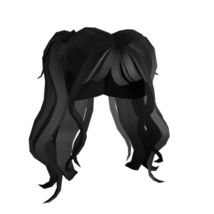 roblox-black-flowy-pig-tails-id