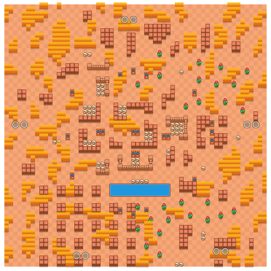 Brawl Stars Duo Showdown Maps Skull Creek