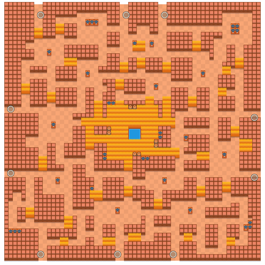 Brawl Stars Solo Showdown Maps Cavern Churn