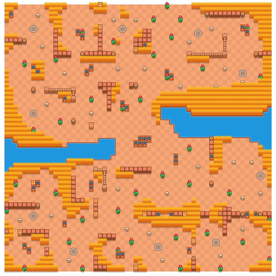 Brawl Stars Solo Showdown Maps Dark Passage