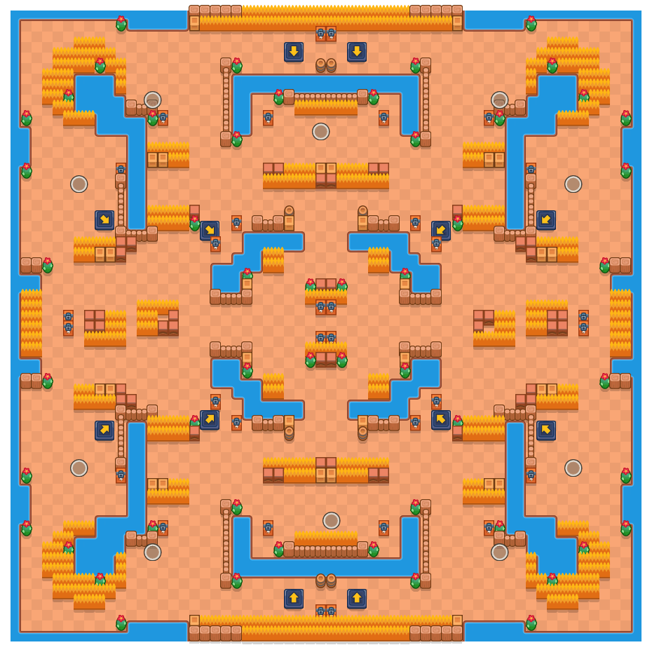 Brawl Stars Solo Showdown Maps Flying Fantasies