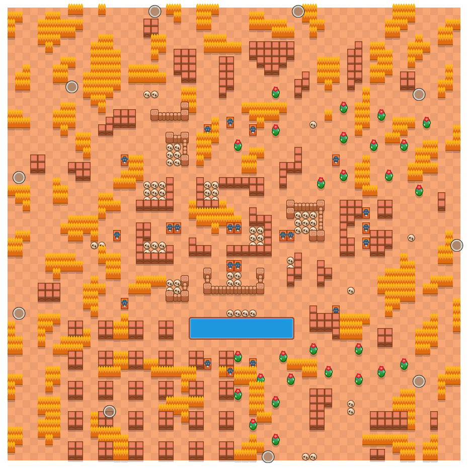 Brawl Stars Solo Showdown Maps Skull Creek